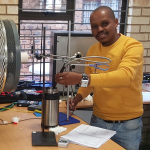 person monitoring temperature